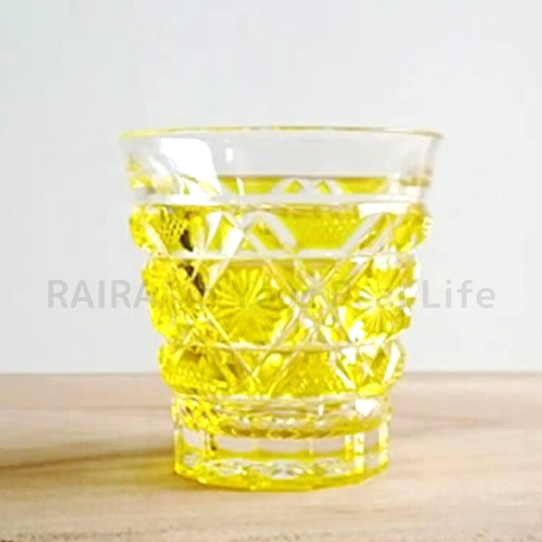 島津薩摩切子 冷酒グラス cut01 島津興業 薩摩ガラス工芸 – RAIRAI