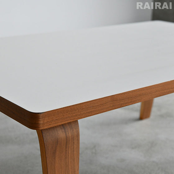【展示品35％オフ】 ハーマンミラー イームズ レクタンギュラーコーヒーテーブル 91.5cm ホワイト×ウォールナット ラミネートトップ Herman Miller Eames CTW