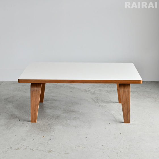 【展示品35％オフ】 ハーマンミラー イームズ レクタンギュラーコーヒーテーブル 91.5cm ホワイト×ウォールナット ラミネートトップ Herman Miller Eames CTW