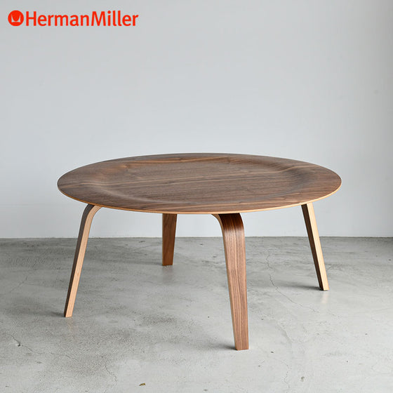 【展示品35％オフ】 ハーマンミラー イームズプライウッドコーヒーテーブル ウッドベース ブラウン 840mm CTW Herman Miller Eames Plywood Coffee Table