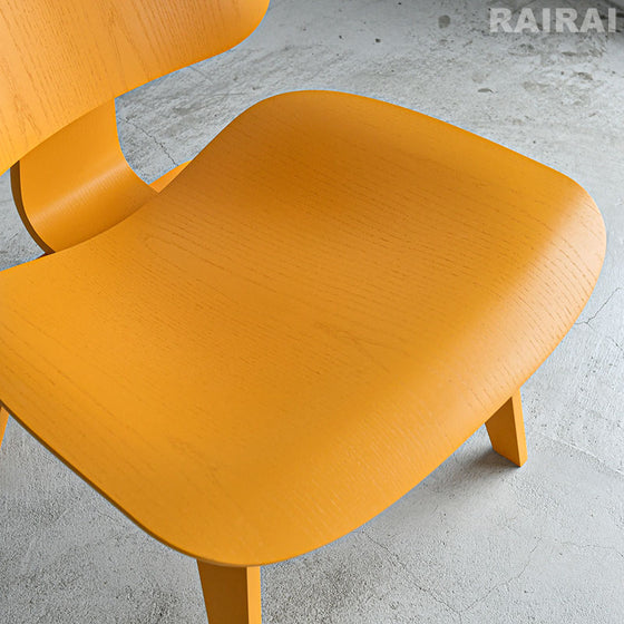 【展示品35％オフ】 ハーマンミラー イームズプライウッドラウンジチェア LCW ディープイエロー Herman Miller Eames Plywood Lounge Chair Deep Yellow