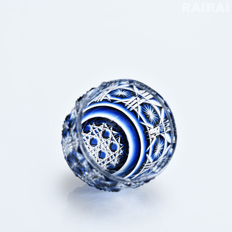 薩摩切子 猪口 大 cut18 島津興業 薩摩ガラス工芸 – RAIRAI