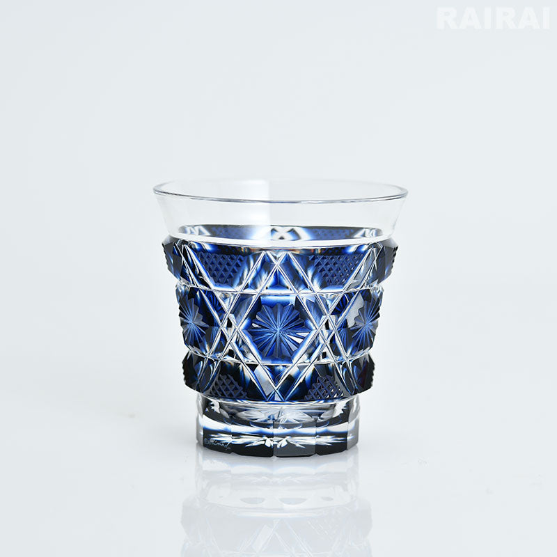 島津薩摩切子 薩摩ガラス工芸作 冷酒グラス 薩摩切子 冷酒グラス cut01 島津興業 薩摩ガラス工芸 – RAIRAI