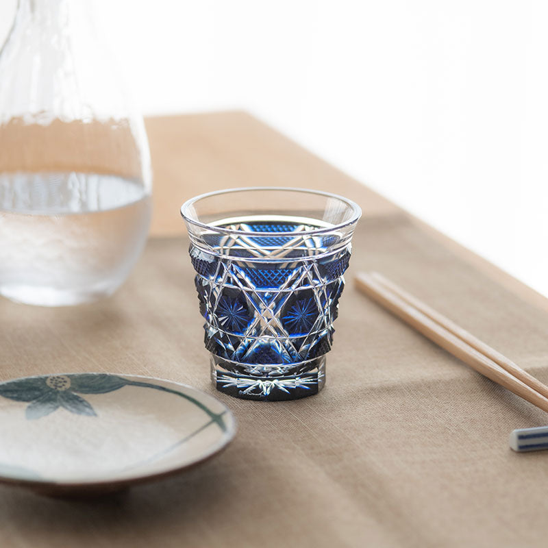 薩摩切子 冷酒グラス cut01 島津興業 薩摩ガラス工芸 – RAIRAI