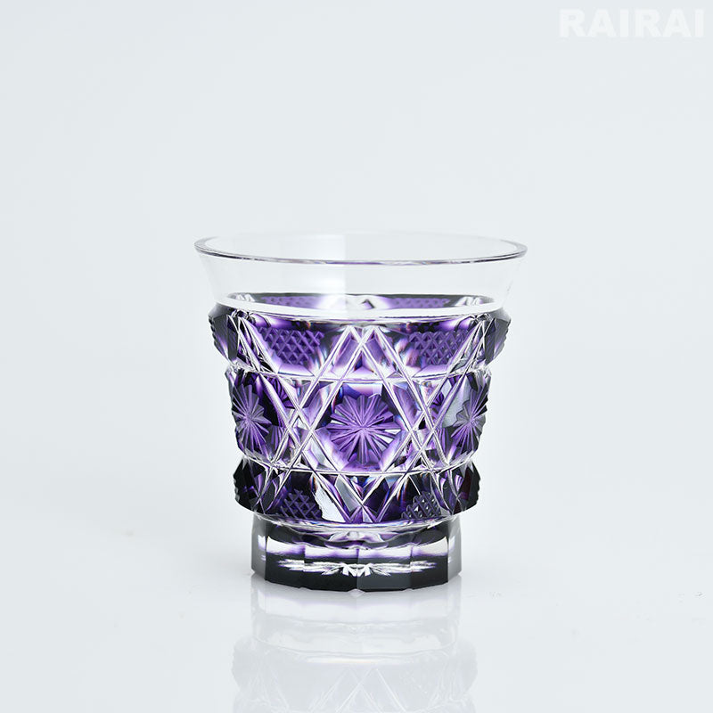 島津薩摩切子　島津磯斉彬竈　 冷酒グラス （新品 未使用） 薩摩切子 冷酒グラス cut01 島津興業 薩摩ガラス工芸 – RAIRAI