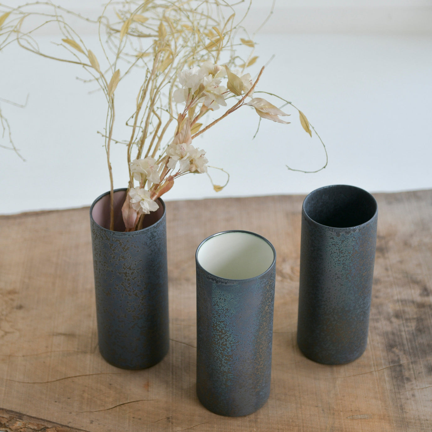 ワンキルン フラワーベースONE KILN CERAMICS 韓国風 ワンキルン フラワーベースONE KILN CERAMICS 韓国風