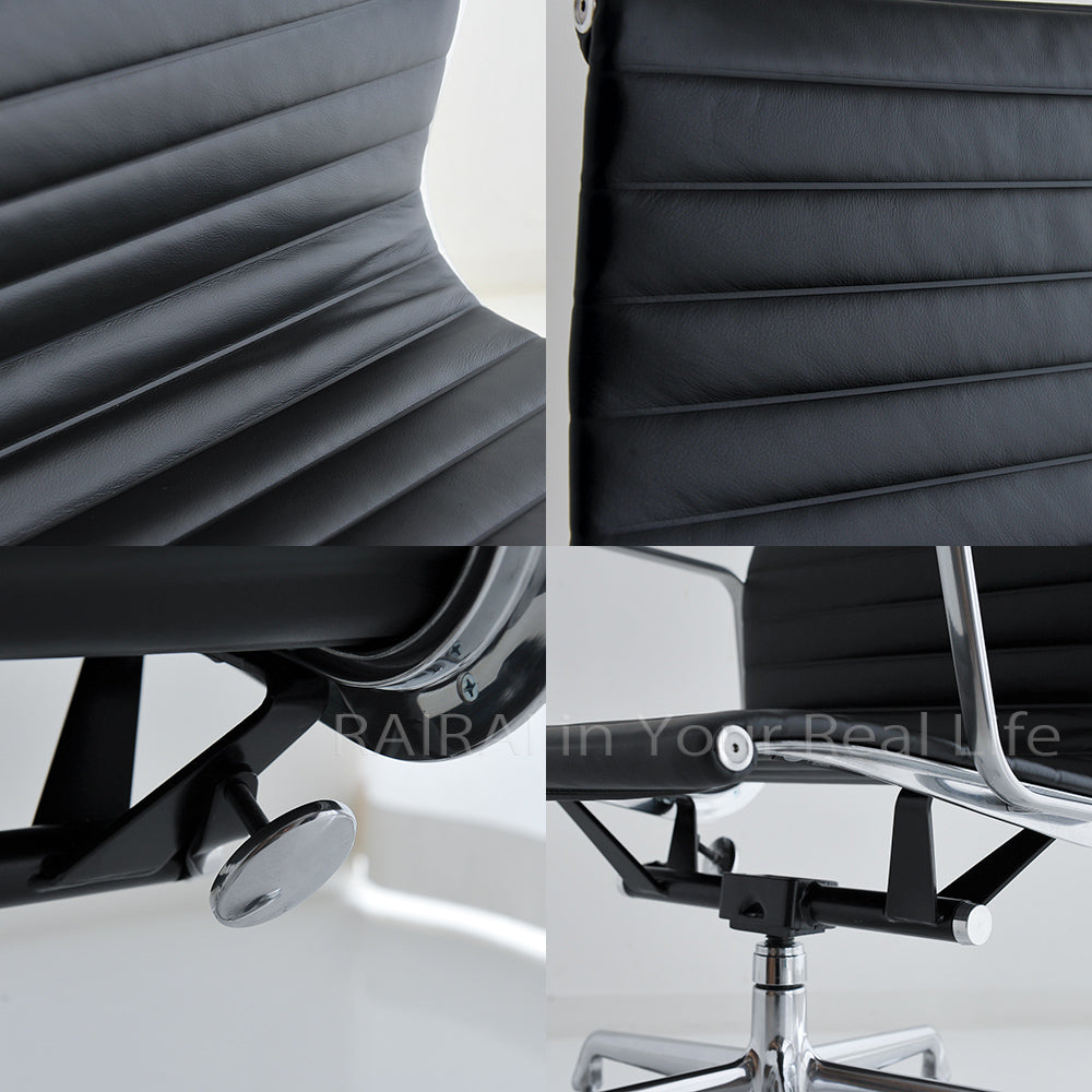 ハーマンミラー イームズアルミナムグループ エグゼクティブチェア 本革 アルミバフ Herman Miller Eames – RAIRAI